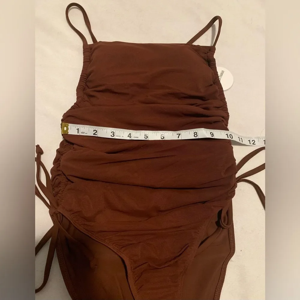 Andrea Iyamah Adan One Piece Swimsuit Cocoa Brown Size XS (US 4-6)